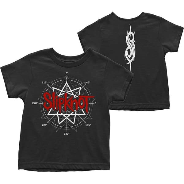 Slipknot Kids Toddler T-Shirt: Star Logo (Back Print) (12 Months)