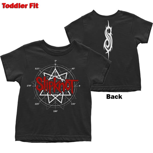 Slipknot Kids Toddler T-Shirt: Star Logo (Back Print) (18 Months)