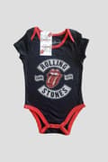 Miniatyrbild 3 av 3: The Rolling Stones Baby Grow US Tour 1978 Official Black 0 to 24 Months
