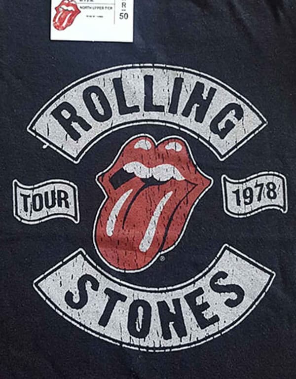 The Rolling Stones Baby Grow US Tour 1978 Official Black 0 to 24 Months