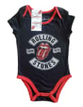 Miniatyrbild 1 av 3: The Rolling Stones Baby Grow US Tour 1978 Official Black 0 to 24 Months