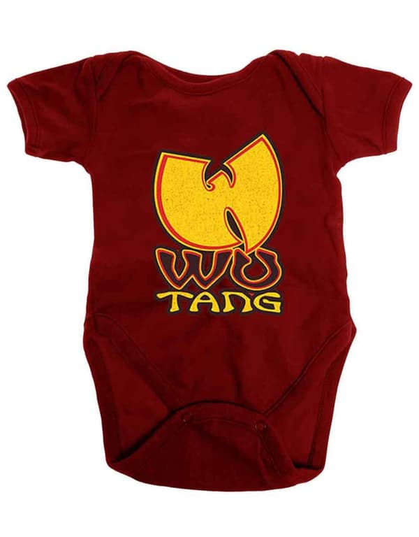 Wu Tang Clan Baby Grow Wu-Tang Logo Official Red 0 to 24 Months
