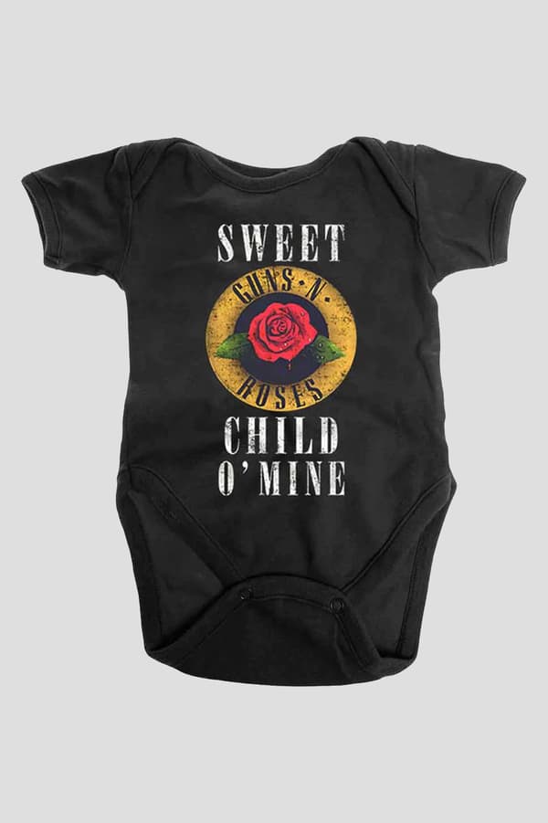 Guns N Roses Baby Grow Sweet Child O Mine Logo Official 0 to 24 Months