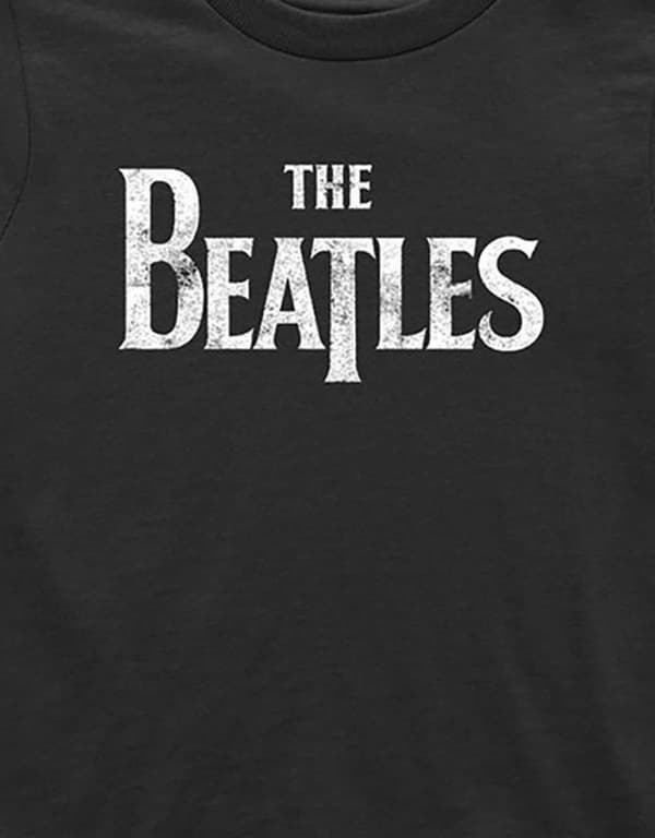 The Beatles Toddler T Shirt Drop T Logo Official Black 12 months to 5 yrs
