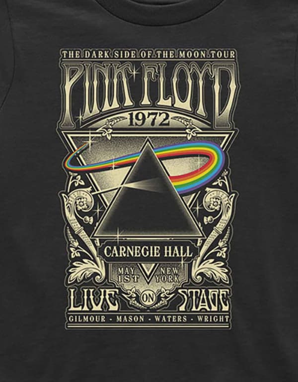 Pink Floyd Toddler T Shirt Carnegie Hall Poster Official 12 months to 5 yrs