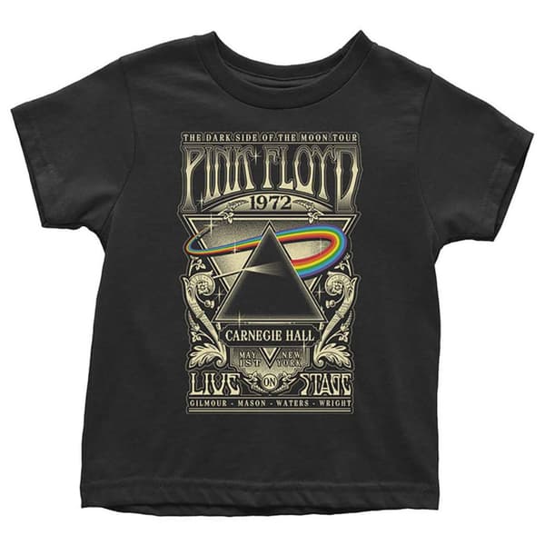 Pink Floyd Toddler T Shirt Carnegie Hall Poster Official 12 months to 5 yrs