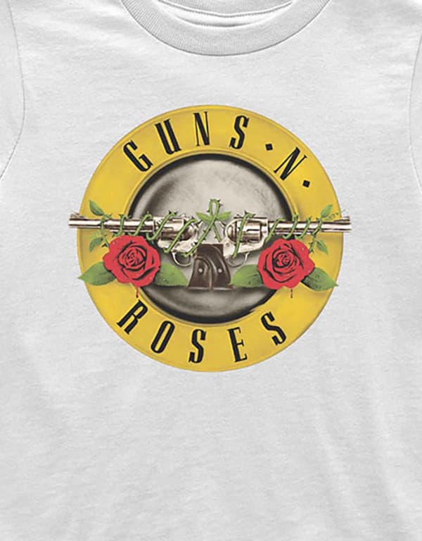 Guns N Roses Toddler T Shirt Classic Logo Official White 12 months to 5 yrs