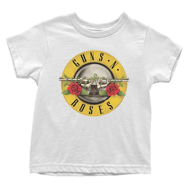 Guns N Roses Toddler T Shirt Classic Logo Official White 12 months to 5 yrs White 12 Months