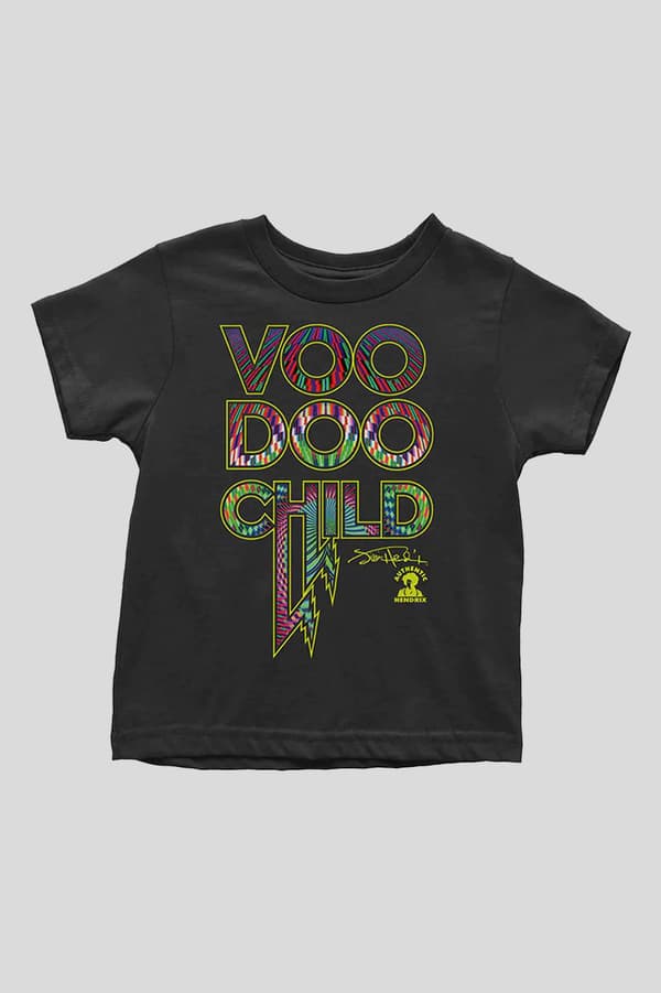 Jimi Hendrix Toddler T Shirt Voodoo Child Official Black 12 months to 5 yrs