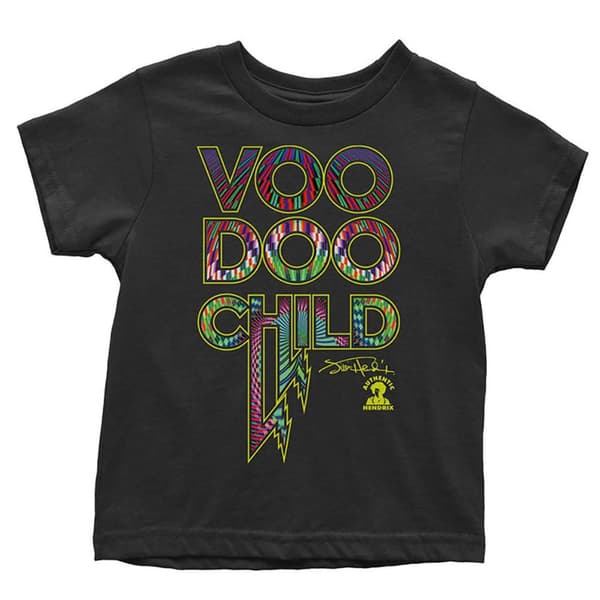 Jimi Hendrix Toddler T Shirt Voodoo Child Official Black 12 months to 5 yrs
