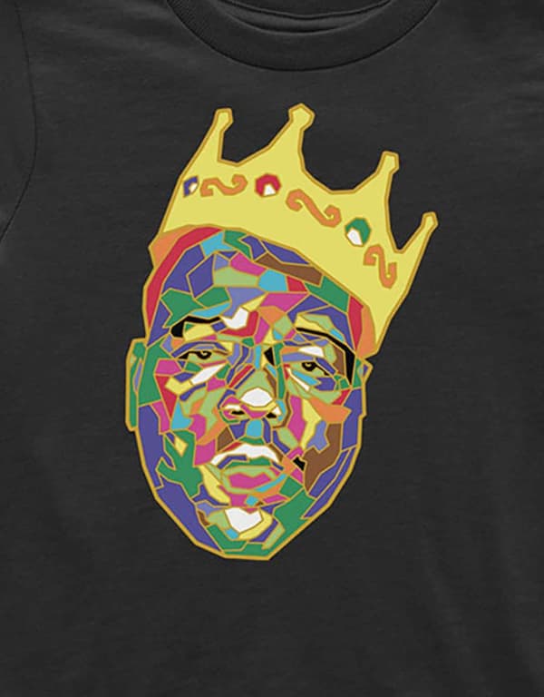 Biggie Smalls Toddler T Shirt Crown Logo Official Black 12 months to 5 yrs