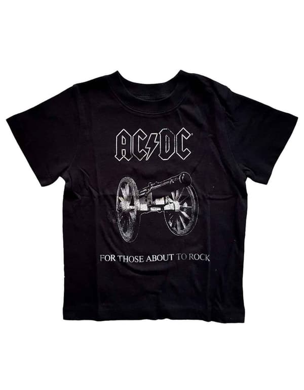 AC/DC Toddler T Shirt About to Rock Band Logo Official Black 12 months ...