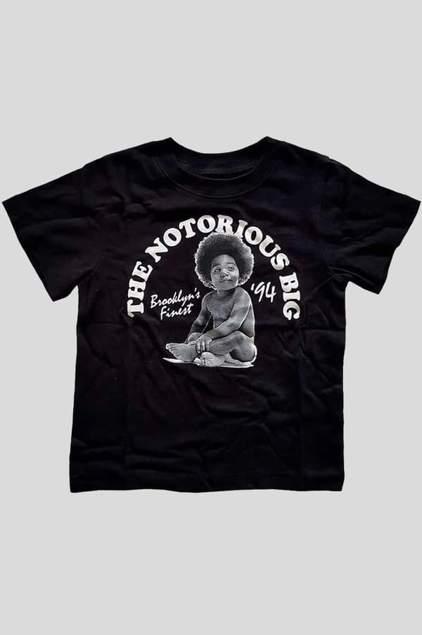 Biggie Smalls Toddler T Shirt Baby Logo Official Black 12 months to 5 yrs