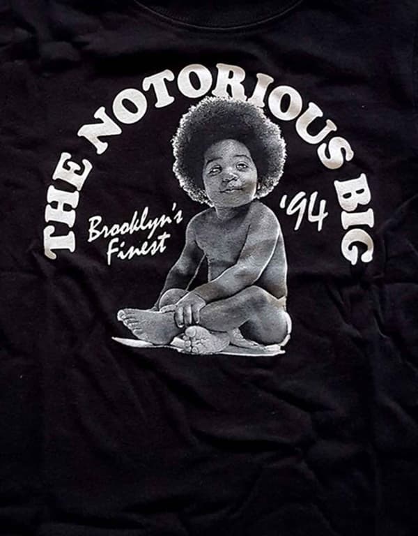 Biggie Smalls Toddler T Shirt Baby Logo Official Black 12 months to 5 yrs