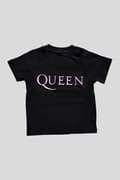 Miniatyrbild 4 av 4: Queen Toddler T Shirt Pink Band Logo Official Black 12 months to 5 yrs