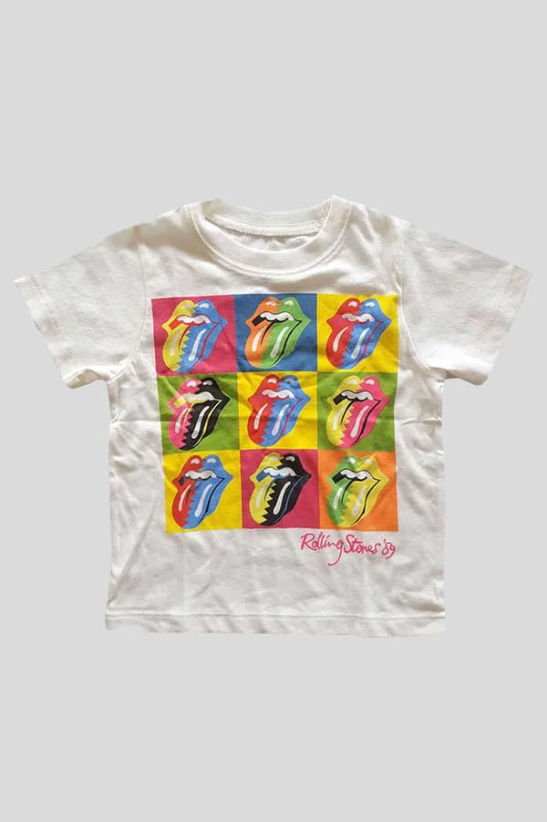 The Rolling Stones Toddler T Shirt Two Tone Tongues Official 12 months to 5 yrs