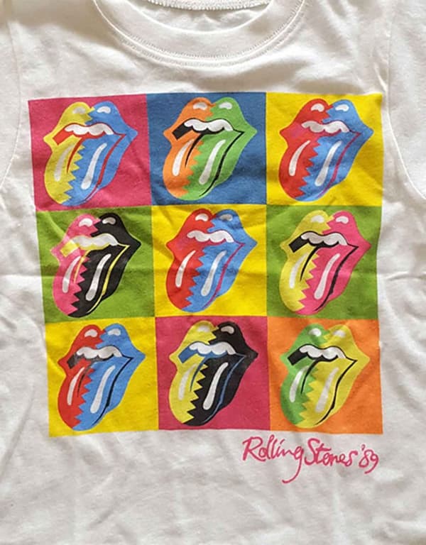 The Rolling Stones Toddler T Shirt Two Tone Tongues Official 12 months to 5 yrs