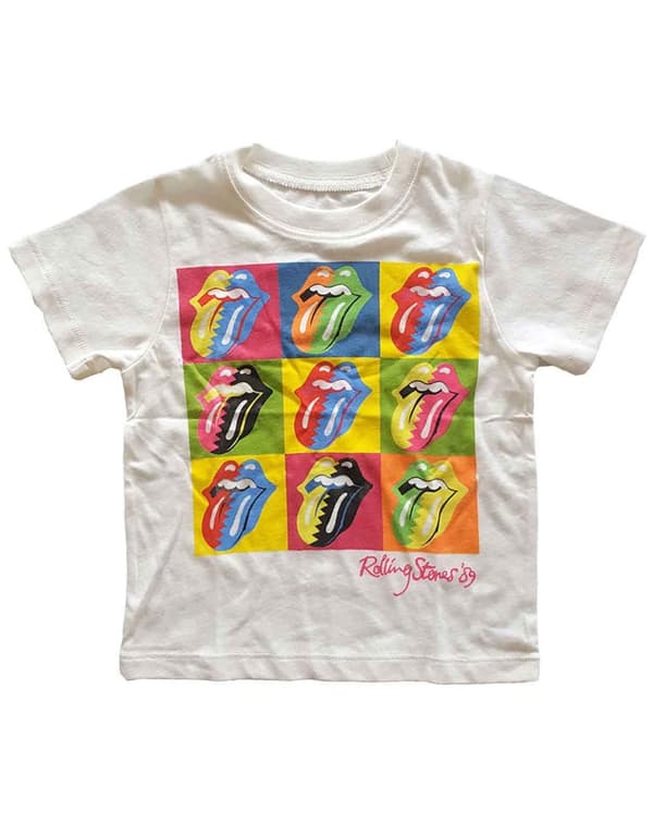 The Rolling Stones Toddler T Shirt Two Tone Tongues Official 12 months to 5 yrs