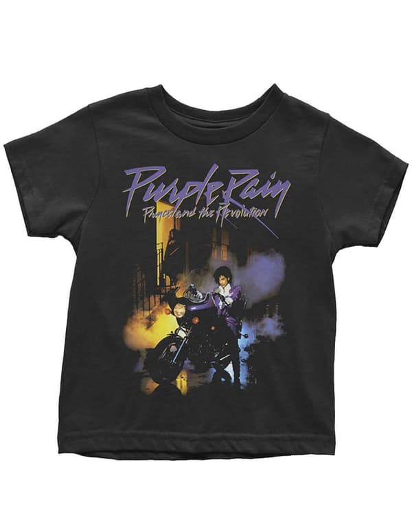 Prince Toddler T Shirt Purple Rain Logo Official Black 12 months to 5 years