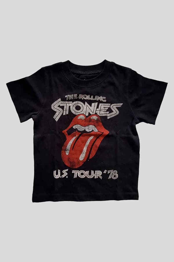 Rolling Stones Toddler T Shirt US Tour 78 Official Black 12 months to 5 yrs