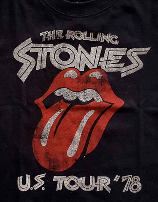 Rolling Stones Toddler T Shirt US Tour 78 Official Black 12 months to 5 yrs