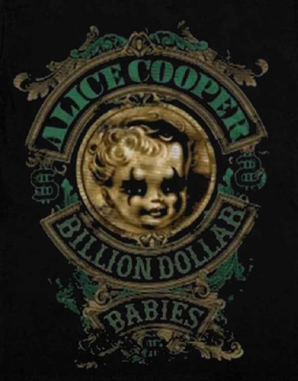 Alice Cooper Toddler T Shirt Black Billion Dollar Babies Official 3-24months