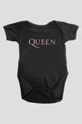 Miniatyrbild 2 av 2: Queen Baby Grow Pink Band Logo Official Black 0 to 24 Months