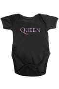 Miniatyrbild 1 av 2: Queen Baby Grow Pink Band Logo Official Black 0 to 24 Months