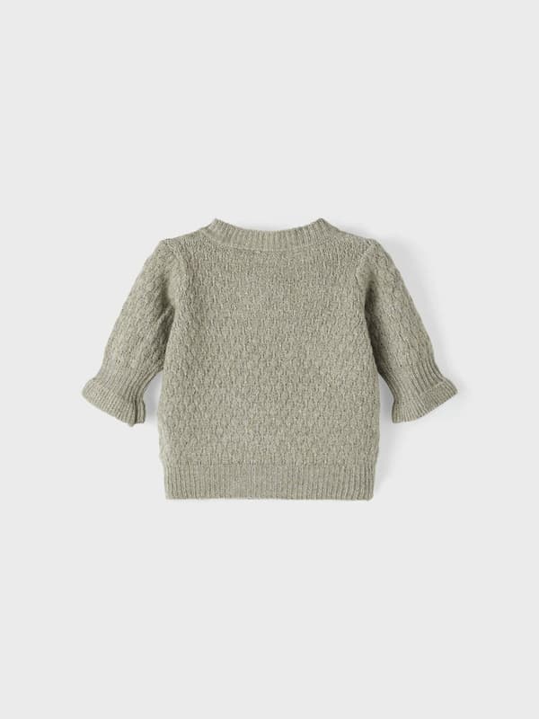 Name it Baby Girl strikket cardigan Sage, størrelse 62