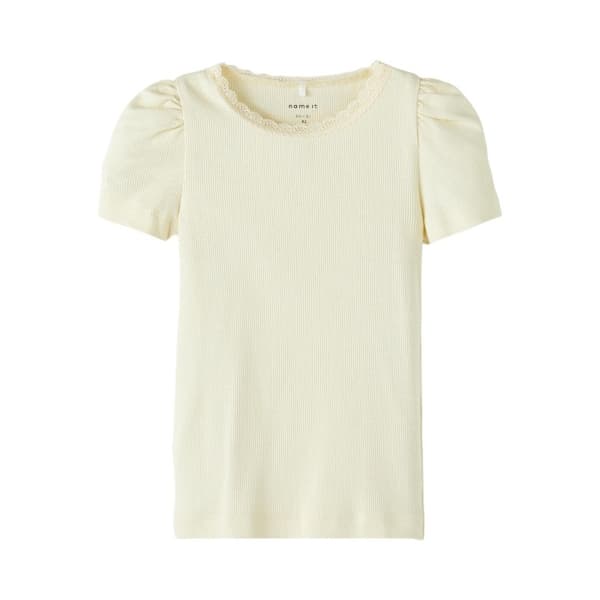 Name it Mini Kortärmad Top, Lemon Ice, Storlek 104