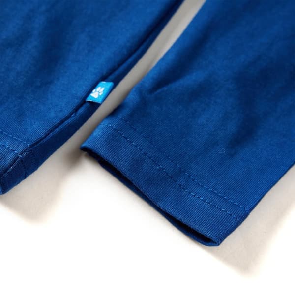 Langærmet T-shirt til børn str. 128 mørkeblå - Toppe til børn