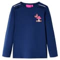Miniatyrbild 1 av 8: T-shirt med långa ärmar för barn marinblå 128 -  Toppar för barn