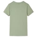 Miniatyrbillede 3 af 8: T-shirt til børn str. 104 lys kakifarve -  Toppe til børn