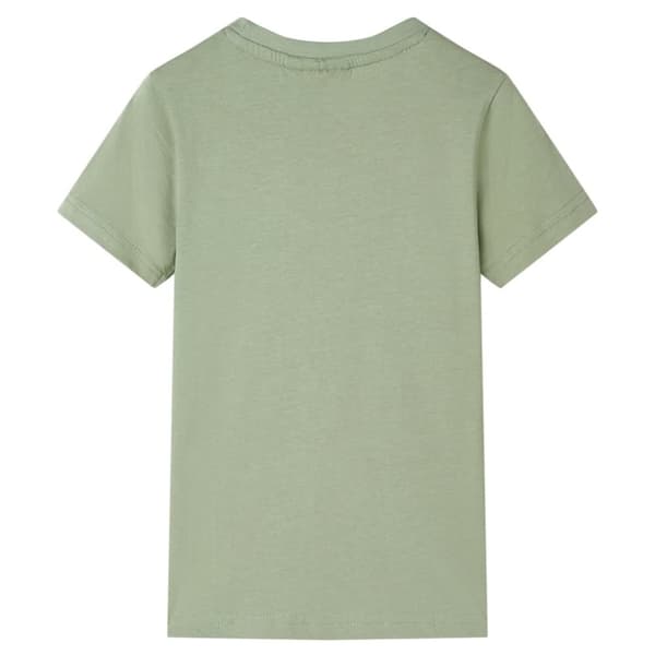 T-shirt til børn str. 104 lys kakifarve -  Toppe til børn