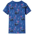 Miniatyrbild 3 av 8: T-shirt för barn grå mörkblå melange 104 -  Toppar för barn