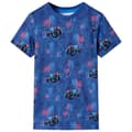 Miniatyrbild 1 av 8: T-shirt för barn grå mörkblå melange 104 -  Toppar för barn