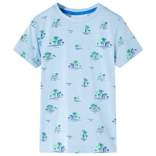 T-shirt för barn ljusblå 128 - Toppar för barn