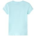 Miniatyrbillede 3 af 8: T-shirt til børn str. 128 akvamarinblå -  Toppe til børn