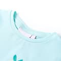 Miniatyrbillede 4 af 8: T-shirt til børn str. 128 akvamarinblå -  Toppe til børn