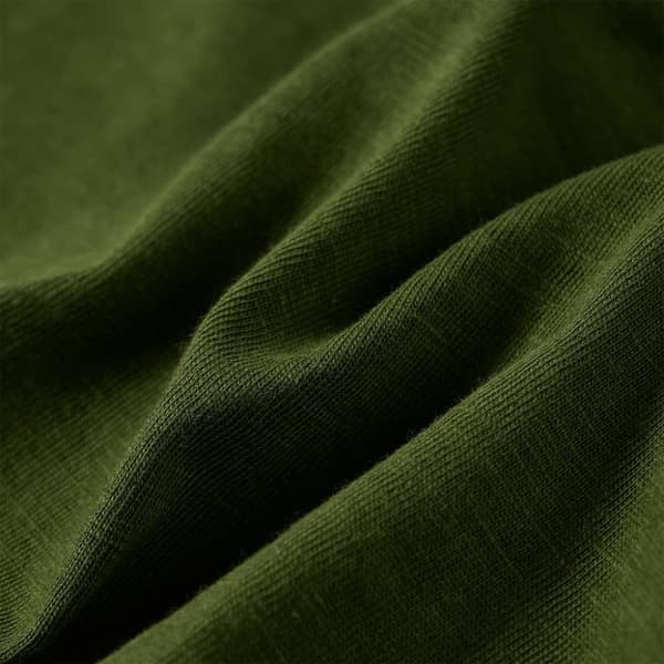 T-shirt med långa ärmar för barn mörk khaki 128 - Toppar för barn