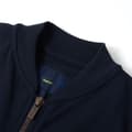 Miniatyrbillede 4 af 8: Sweatshirt til børn str. 116 med lynlås marineblå -  Toppe til børn