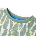 Miniatyrbillede 4 af 8: T-shirt til børn str. 116 ecrufarvet og mørk elfenbensfarve -  Toppe til børn