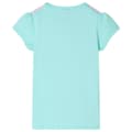 Miniatyrbild 3 av 8: T-shirt för barn ljus mintgrön 104 -  Toppar för barn