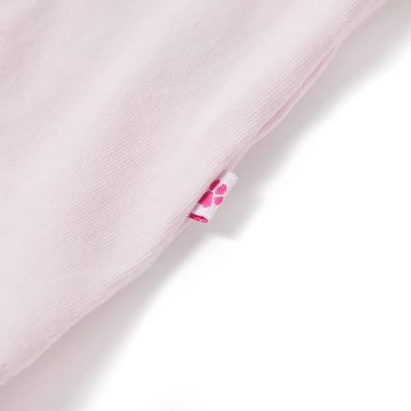 T-shirt med formade ärmar för barn mjuk rosa 116 - Toppar för barn