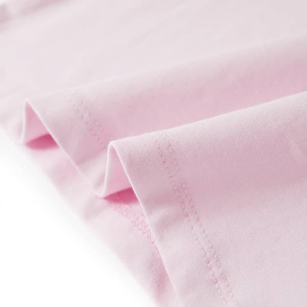 T-shirt med formade ärmar för barn mjuk rosa 116 - Toppar för barn
