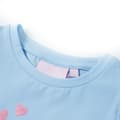 Miniatyrbillede 4 af 8: T-shirt til børn str. 104 med flæser lyseblå -  Toppe til børn