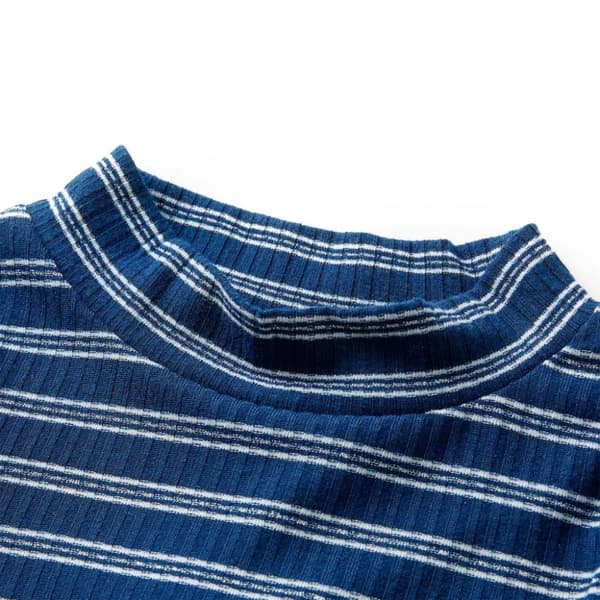 T-shirt med långa ärmar för barn marinblå 116 -  Toppar för barn