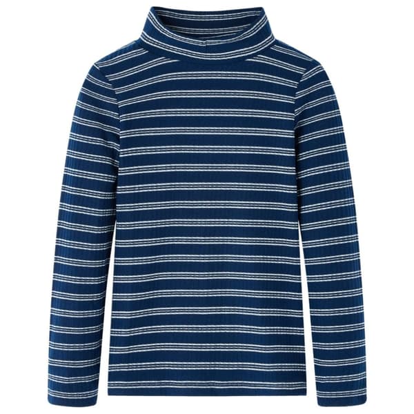 T-shirt med långa ärmar för barn marinblå 116 -  Toppar för barn