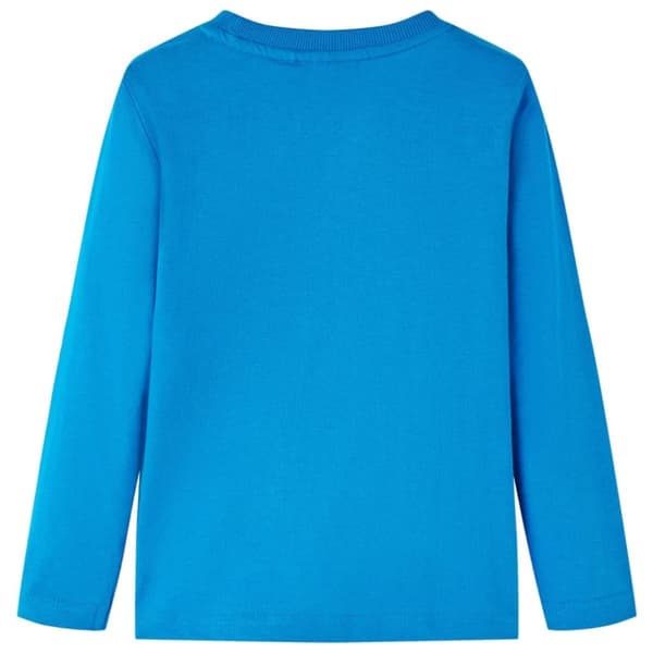 T-shirt med långa ärmar för barn koboltblå 104 - Toppar för barn
