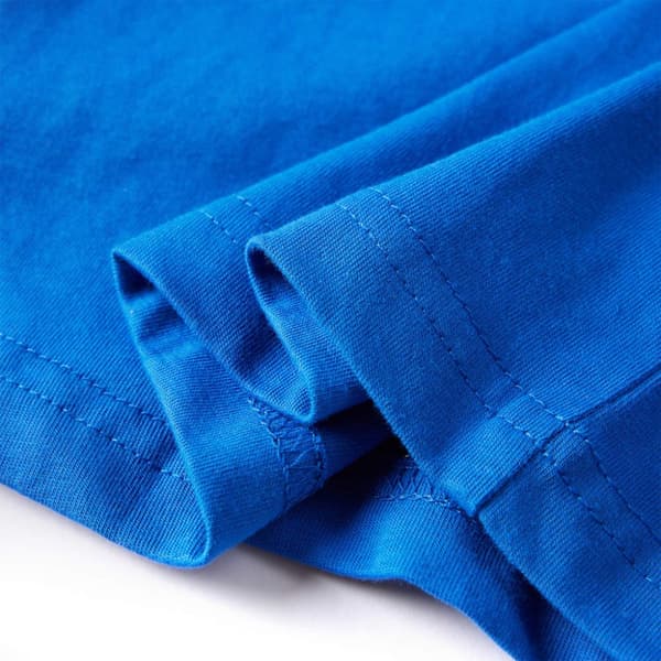 T-shirt med långa ärmar för barn koboltblå 116 -  Toppar för barn